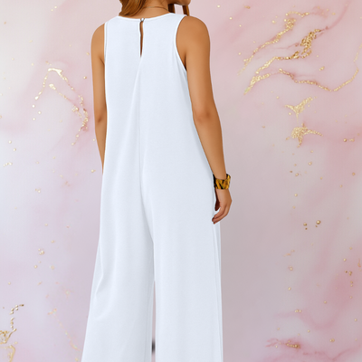 Dacey | Comfortable jumpsuit with V-neck and wide legs