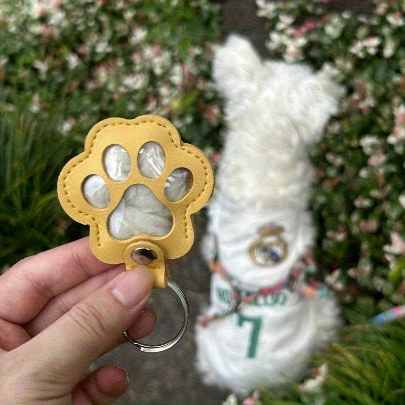 Dog Paw Keepsake Keychain – Carry Your Pet’s Hair Forever