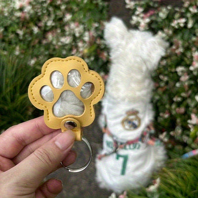Dog Paw Keepsake Keychain – Carry Your Pet’s Hair Forever