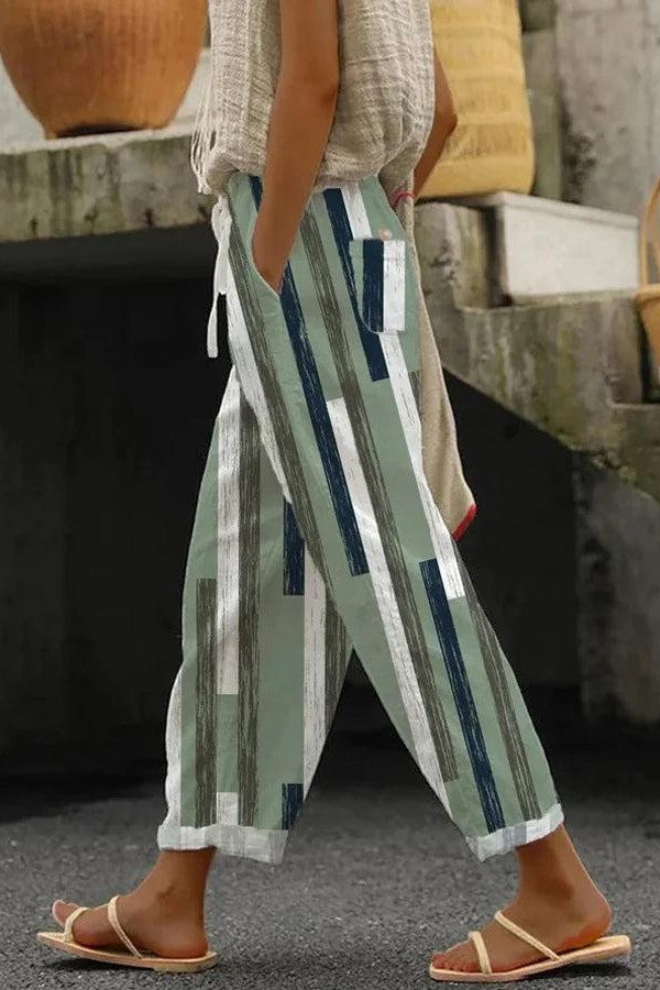 Sage – Earth Stripe Pants