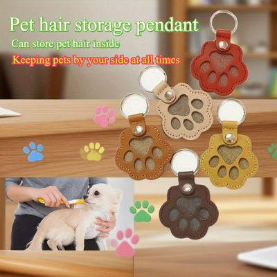 Dog Paw Keepsake Keychain – Carry Your Pet’s Hair Forever