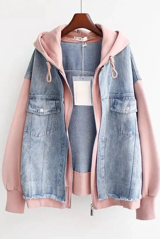 Dual-Tone Denim Jacket