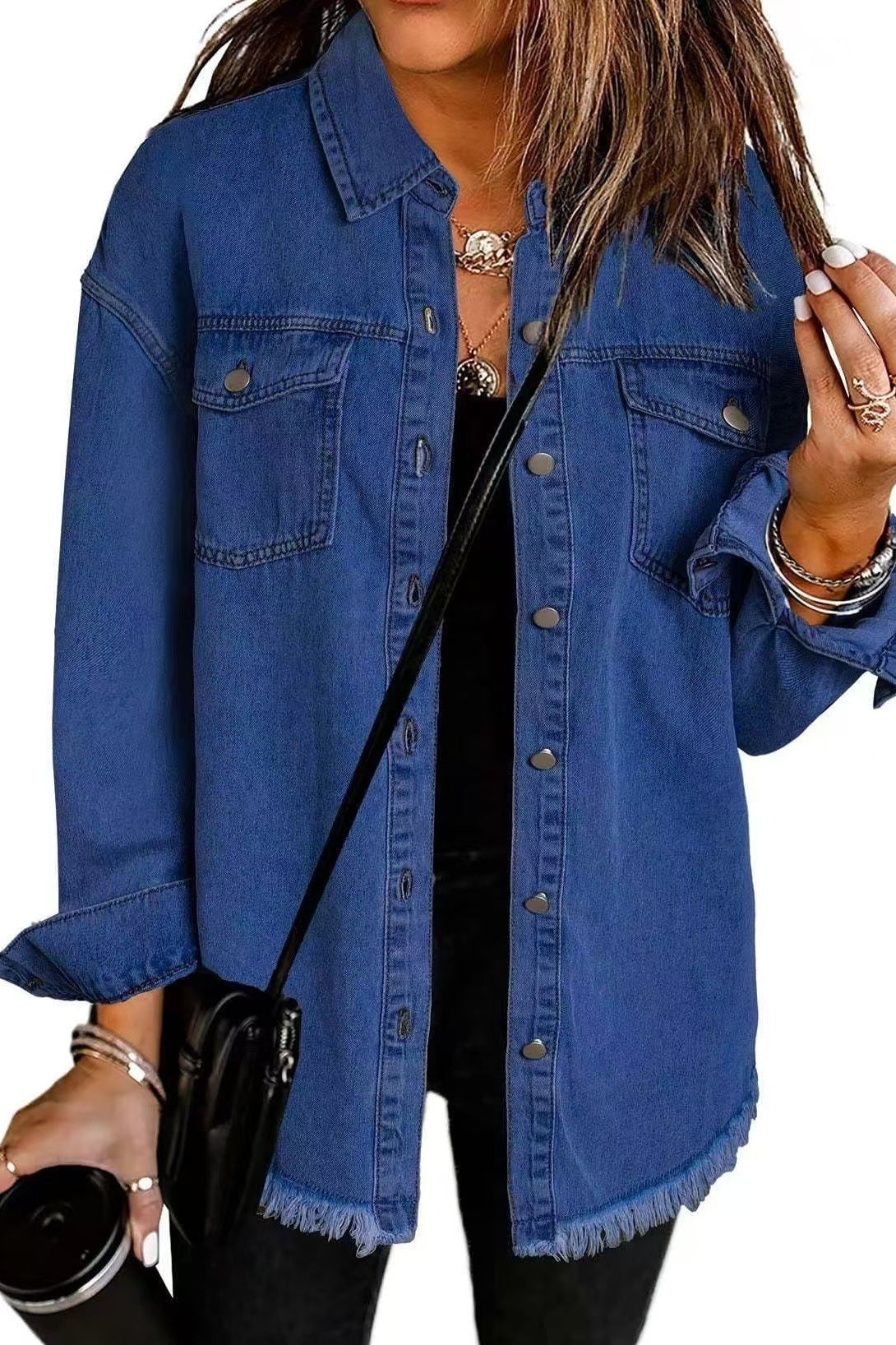 Dark Blue - Classic Everyday Denim Jacket