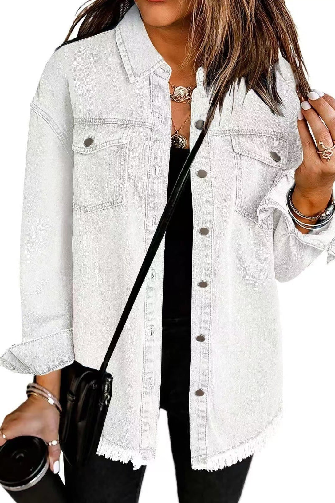 White - Classic Everyday Denim Jacket