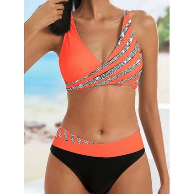 Zoë - Printed Halter Top Swimwear
