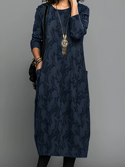 Cassie | Stylish Leaf Print Dress