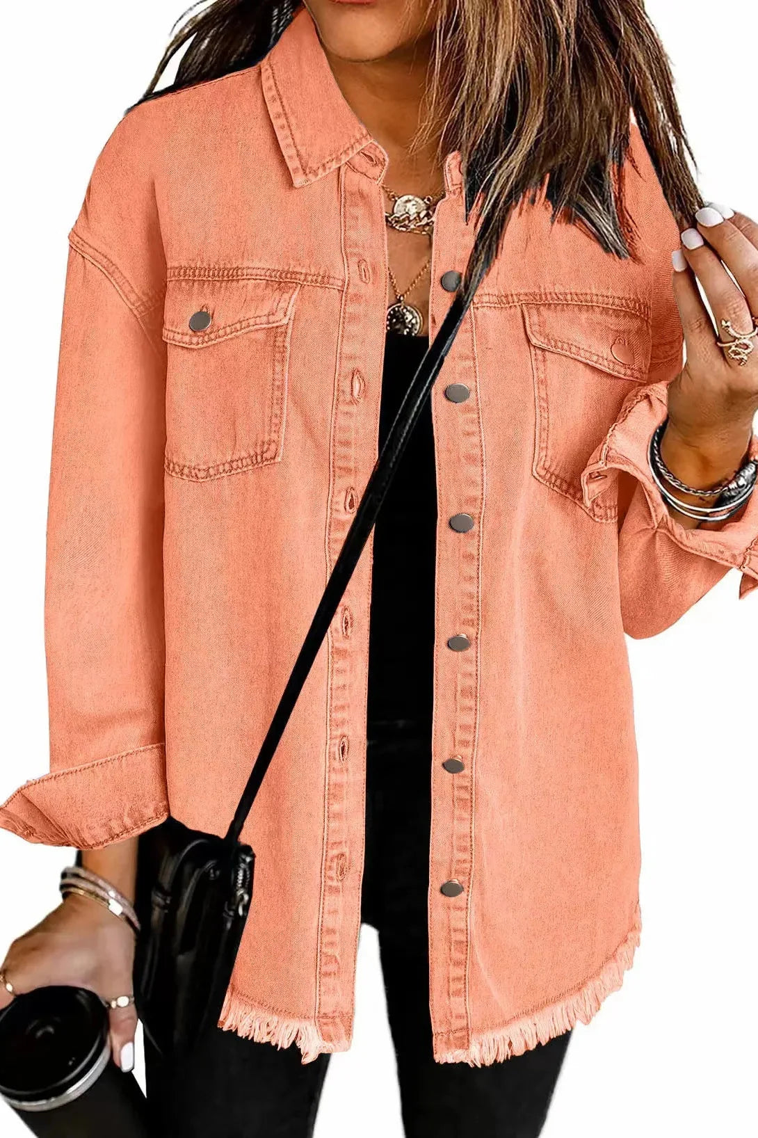 Orange - Classic Everyday Denim Jacket