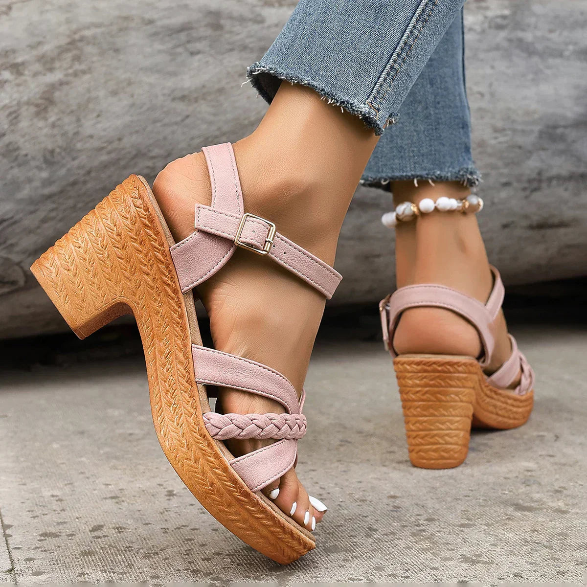 Gianna Classic Mid-Heel Sandals