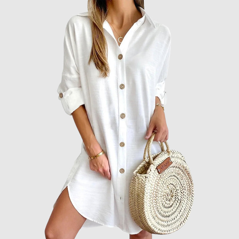 Zoe Rossi Mini Shirt Dress