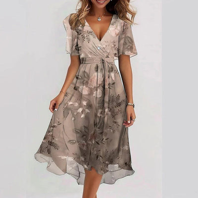 Nallely | Stylish Floral Wrap Dress