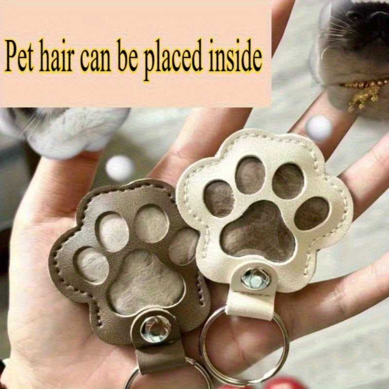 Dog Paw Keepsake Keychain – Carry Your Pet’s Hair Forever