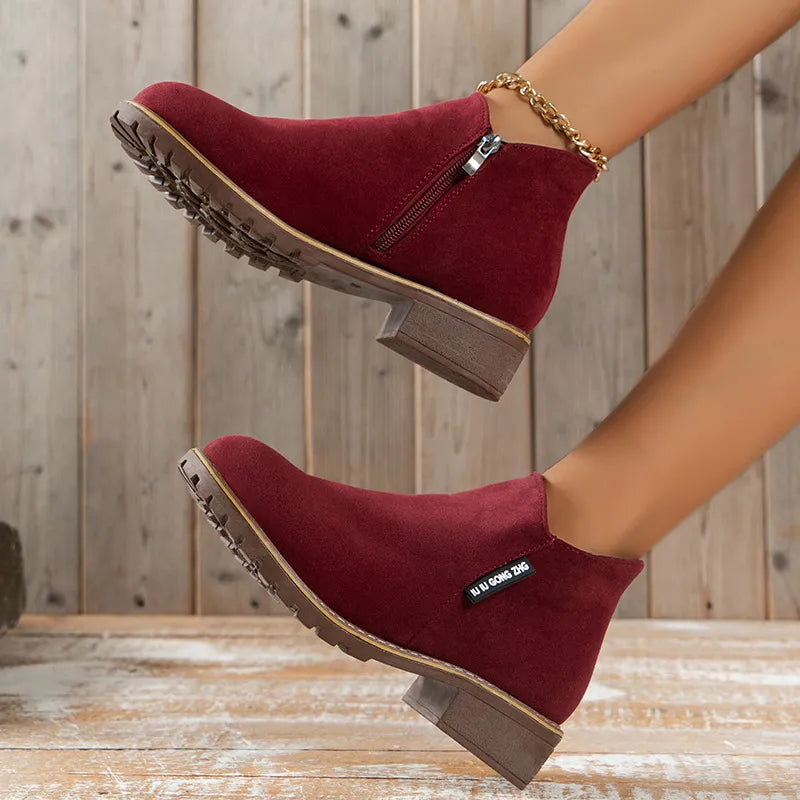 Mary™ | Thick Sole Ankle Boots