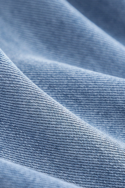 Two-Tone Denim Trench