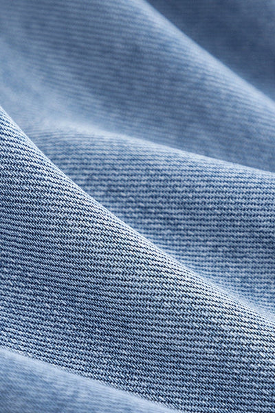 Two-Tone Denim Trench